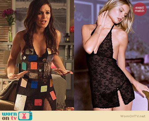 Victoria's Secret Very Sexy Lace Halter Babydoll worn by Rachel Bilson on Hart of Dixie