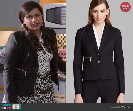 Vince Camuto Two Button Blazer worn by Mindy Kaling on The Mindy Project