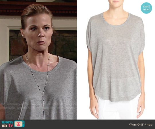 Vince Circle Tee worn by Phyllis Newman (Gina Tognoni) on The Young and the Restless