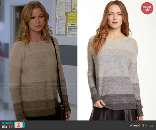 Vince Degrade Cashmere Sweater worn by Emily Thorne / Amanda Clarke (Emily VanCamp) on Revenge