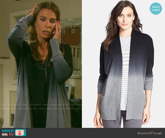 Vince Dip Dye Cardigan worn by Hope Williams (Kristian Alfonso) on Days of our Lives