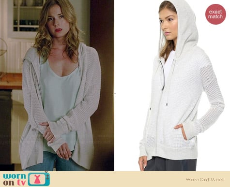 Vince Thermal Cashmere Hoodie worn by Emily VanCamp on Revenge