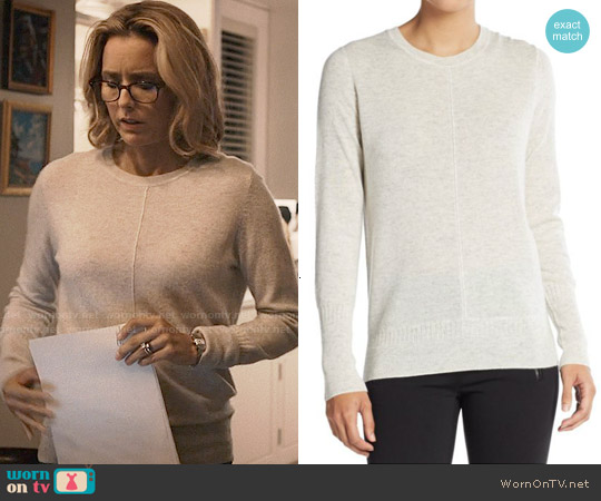 Vince Wool & Cashmere Raised Seam Sweater worn by Elizabeth McCord (Téa Leoni) on Madam Secretary