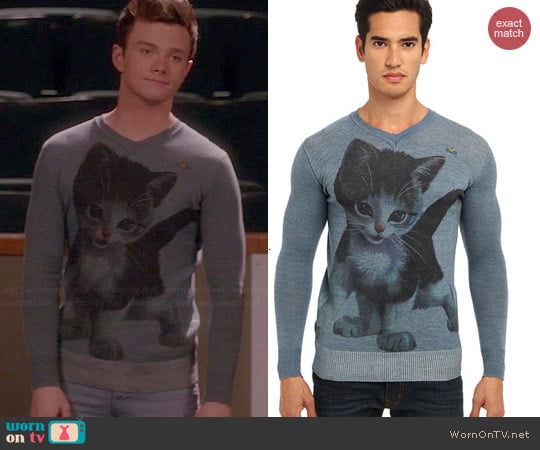 Vivienne Westwood Gold Label Kitten Sweater worn by Chris Colfer on Glee