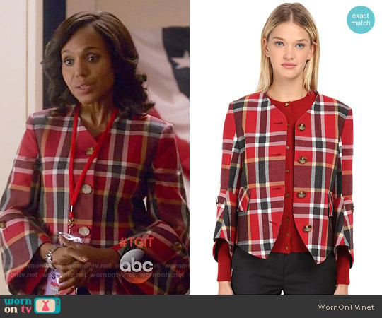 Vivienne Westwood Washed Tartan New DL Jacket worn by Olivia Pope (Kerry Washington) on Scandal