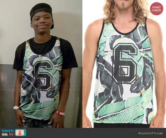 Waimea Banana Leaf Tank worn by Astro on Red Band Society