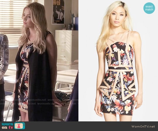 Whitney Eve 'The Baths' Strappy Floral Print Dress worn by Hanna Marin (Ashley Benson) on Pretty Little Liars