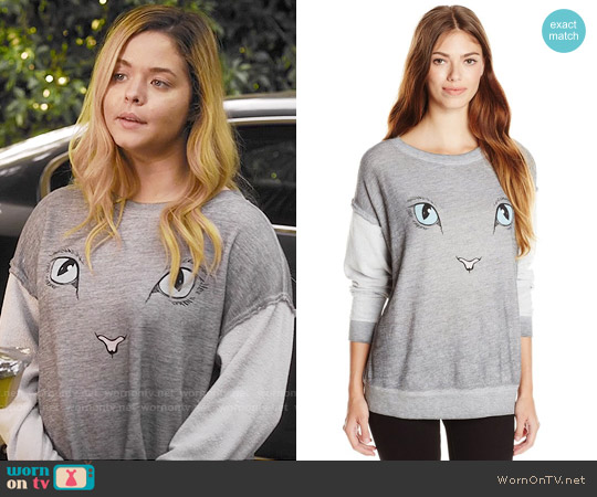 Wildfox Elton Sweatshirt worn by Alison DiLaurentis (Sasha Pieterse) on Pretty Little Liars