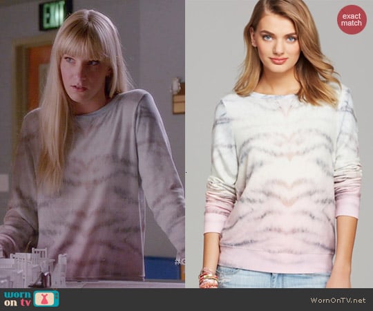 Wildfox Sherbert Tiger Pullover worn by Heather Morris on Glee