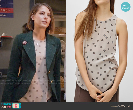 Wilfred 'S&eacutevres' Blouse in Bone / Vagabond worn by Thea Queen (Willa Holland) on Arrow