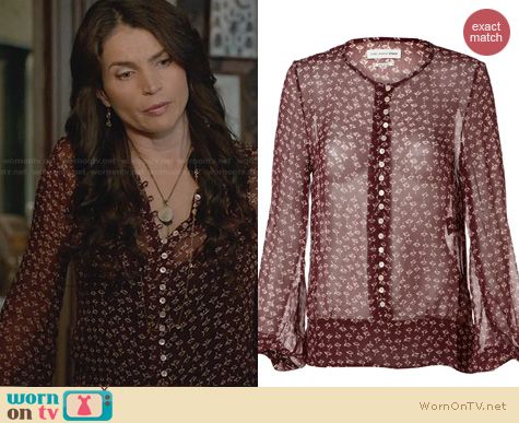 Witches of East End Fashion: Isabel Marant Palma Blouse worn by Julia Ormond