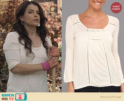 Witches of East End Fashion: Lucky Brand Cailey top worn by Julia Ormond