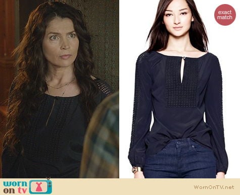 Witches of East End Fashion: Tory Burch Lillian Blouse worn by Julia Ormond