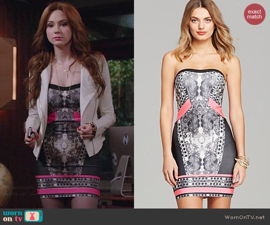 Wow Couture Printed Bandage Dress worn by Karen Gillan on Selfie