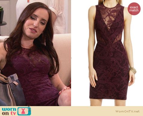 Yigal Azrouel A Sip of Wine Dress worn by Zoe Lister Jones on FWBL