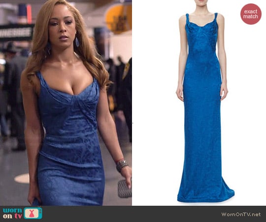 Zac Posen Embroidered Sweetheart Gown worn by Chaley Rose on Nashville