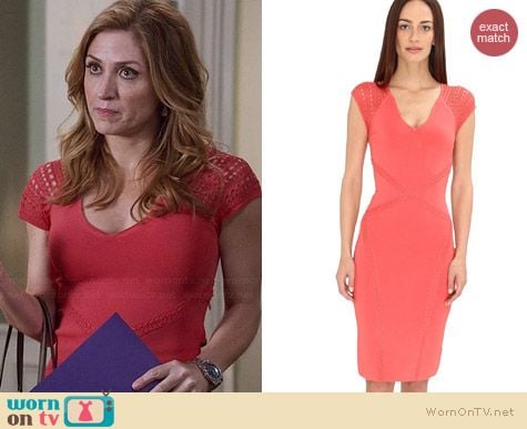 Zac Posen Pointelle Dress worn by Sasha Alexander on Rizzoli and Isles