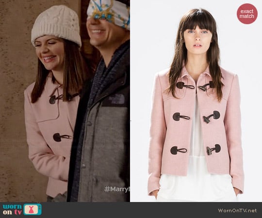 Zara Blazer with Toggles worn by Casey Wilson on Marry Me