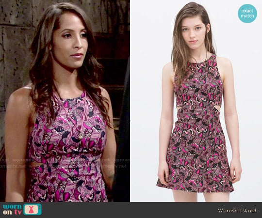 Zara Dress with Side Slits worn by Lily Winters (Christel Khalil) on The Young and the Restless