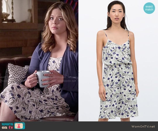 Zarar Floral Dress worn by Alison DiLaurentis (Sasha Pieterse) on Pretty Little Liars