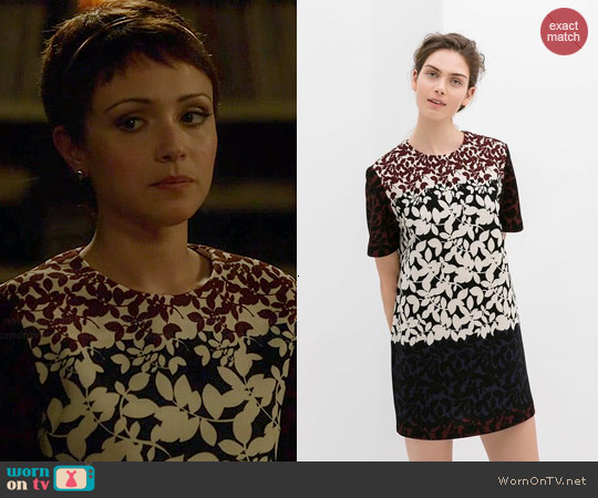 Zara Flower Print Dress worn by April Carver (Italia Ricci) on Chasing Life