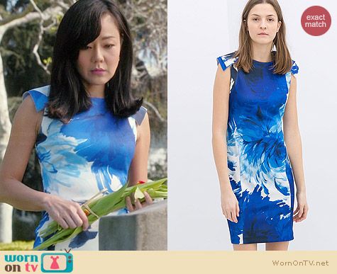 Zara Flower Print Shift Dress worn by Yunjin Kim on Mistresses