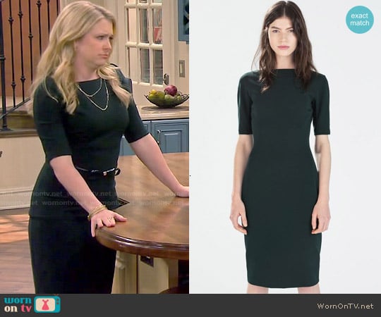 Zara Long Shift Dress worn by  Melanie Burke (Melissa Joan Hart) on Melissa and Joey