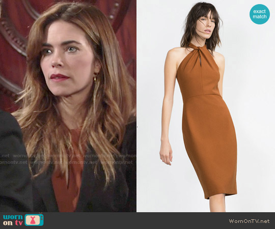 Zara Long Tube Dress worn by Victoria Newman (Amelia Heinle) on The Young and the Restless