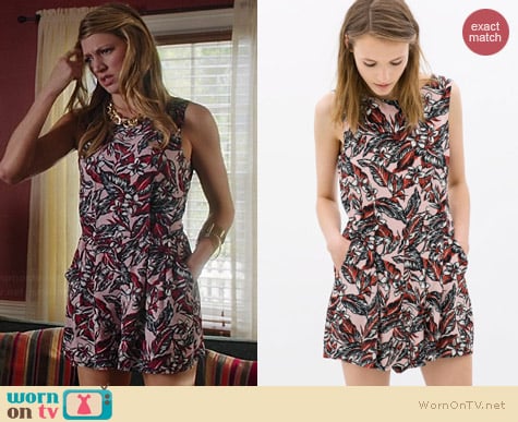 Zara Printed Playsuit worn by Jes Macallan on Mistresses