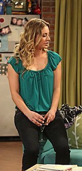 Penny's green blouse on The Big Bang Theory