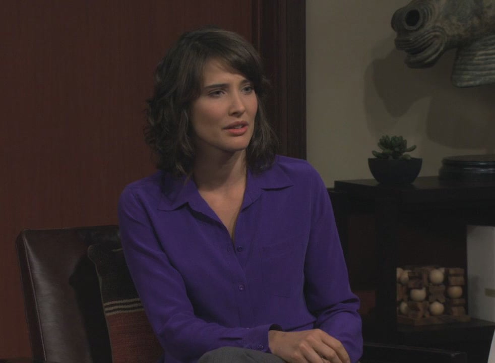 Robin's purple button up blouse on How I met your mother