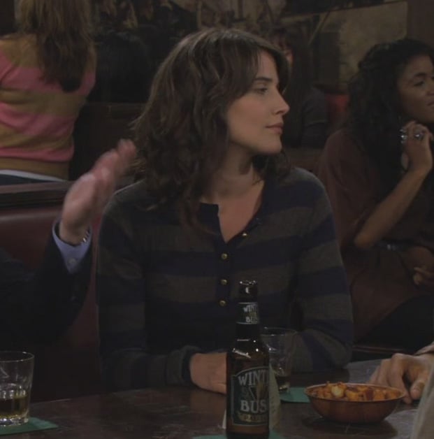 Robins dark grey striped sweater on How I met your mother