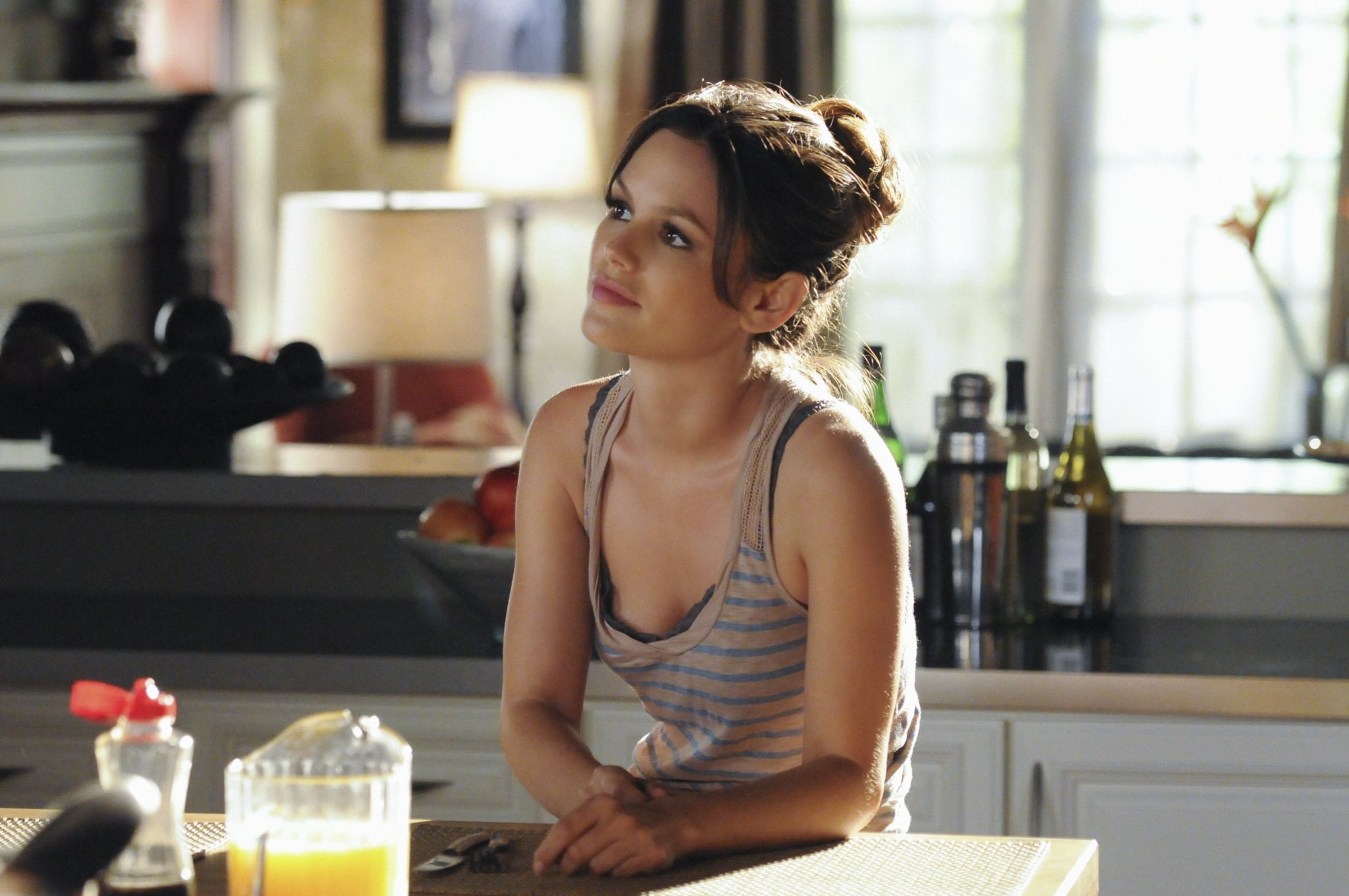 Zoe's striped singlet on Hart of Dixie