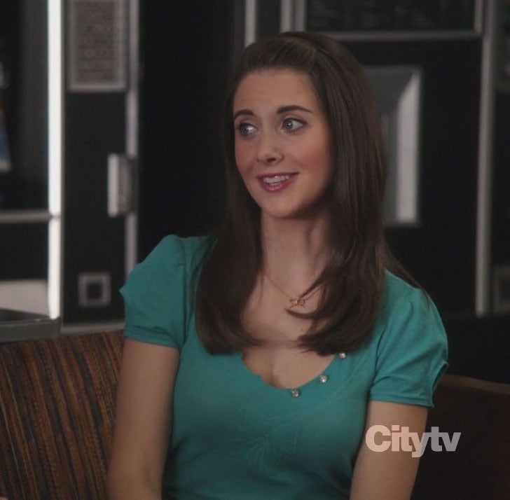 Annie's turquoise short sleeve top