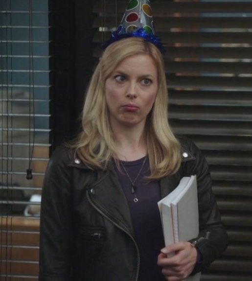 Britta's black leather jacket on Community