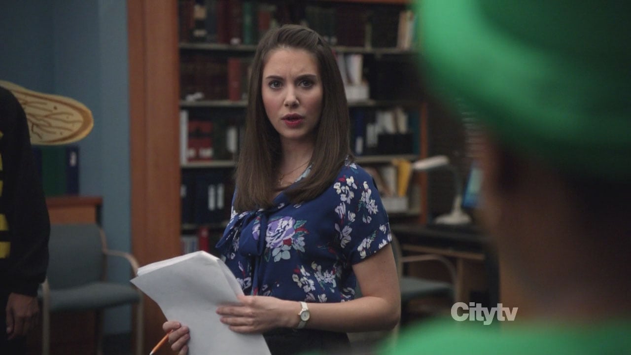 Annie's blue flower blouse from Community