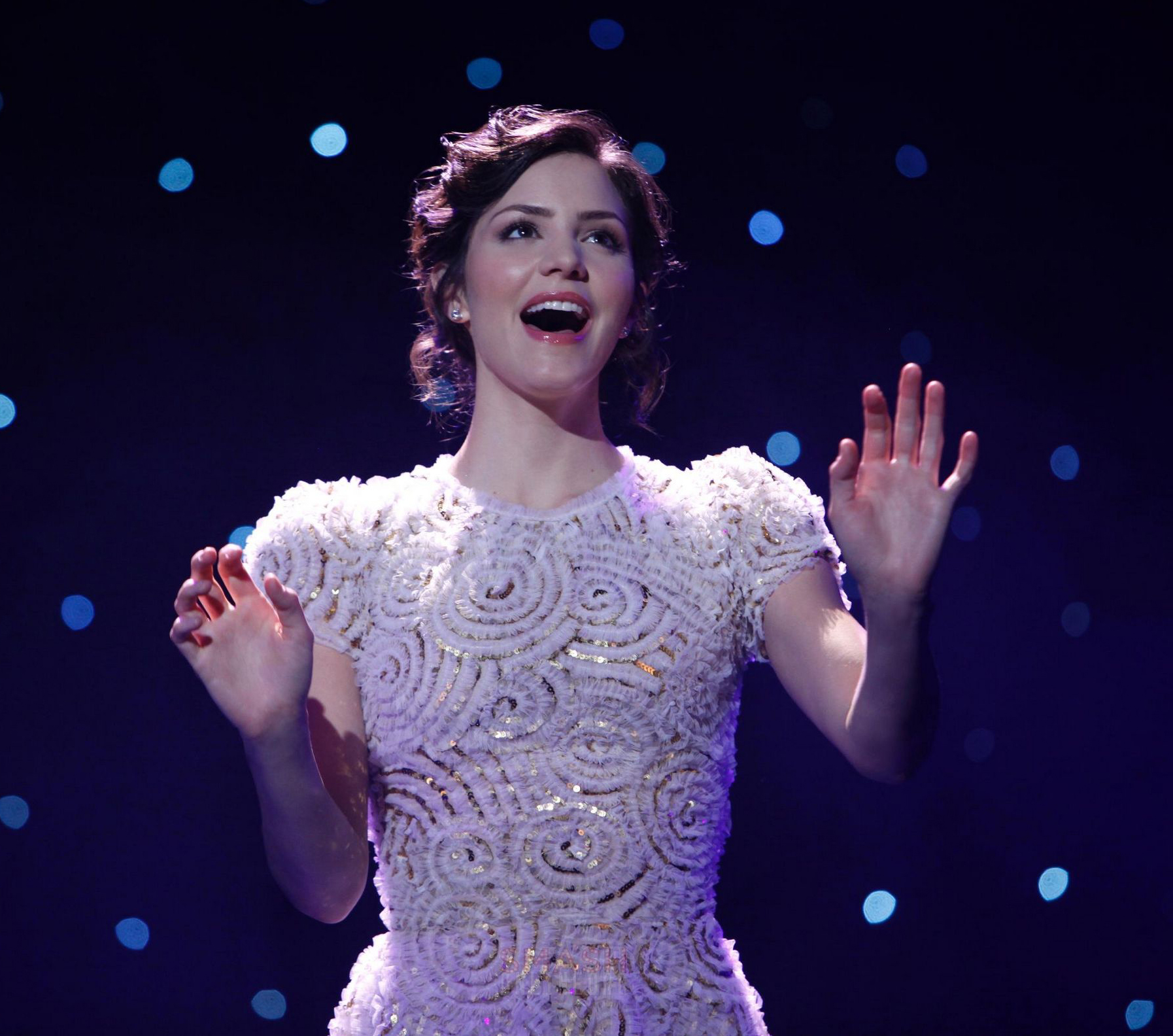 Karens gold circle patterned dress from Smash