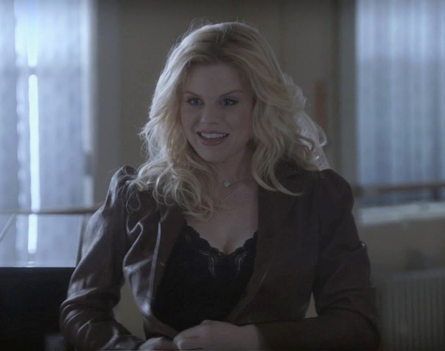 Ivy's brown leather jacket from Smash