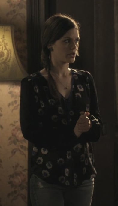 Zoe's spotty blouse on Hart of Dixie