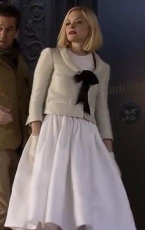 Lemon's bow blazer at her (almost) wedding on Hart of Dixie