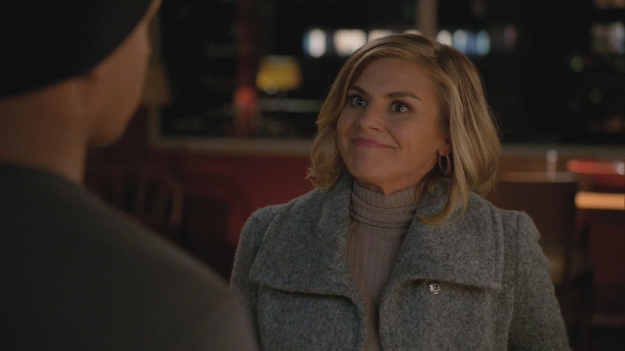 Jane's grey coat on Happy Endings