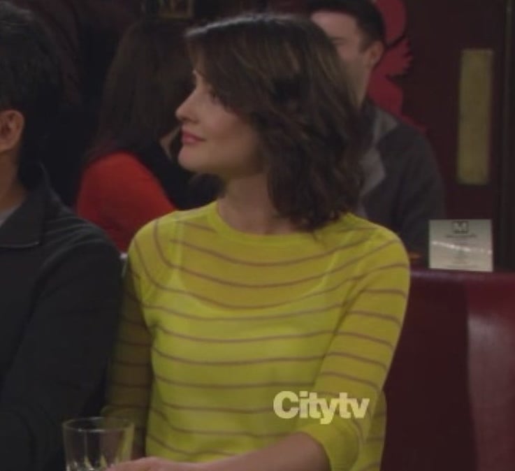 Robin's yellow striped top on How I Met Your Mother