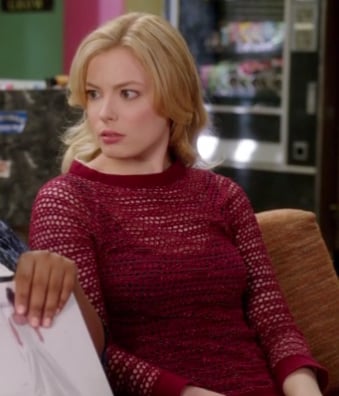 Britta's red crochet top on Community