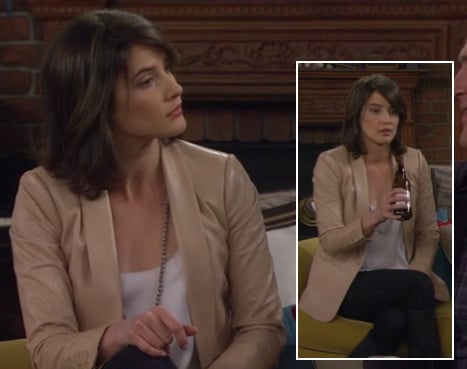 Robin's cream blazer on How I Met Your Mother