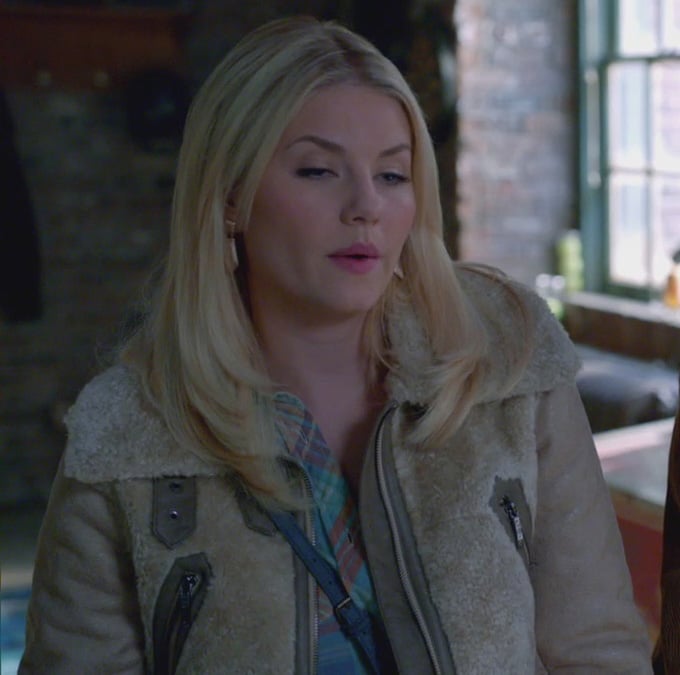 Alex's shearling jacket on Happy Endings