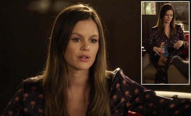 Zoe's palm tree pajamas on Hart of Dixie