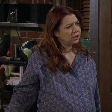 Lily's blue patterned pajamas on How I Met Your Mother