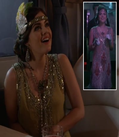 Aria's Halloween Costume (Flapper/Daisy from The Great Gatsby) on Pretty Little Liars
