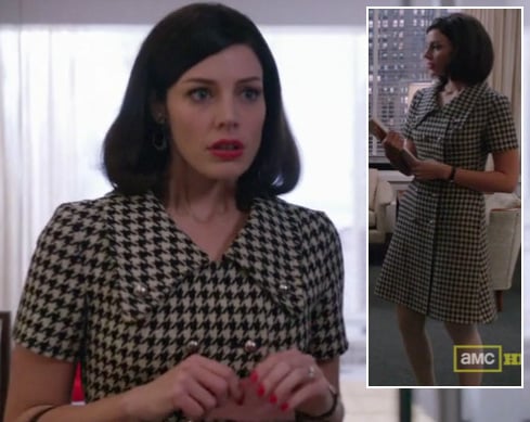 Megan Draper's houndstooth dress on Mad Men