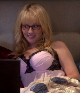 Bernadette's pink and black nightie